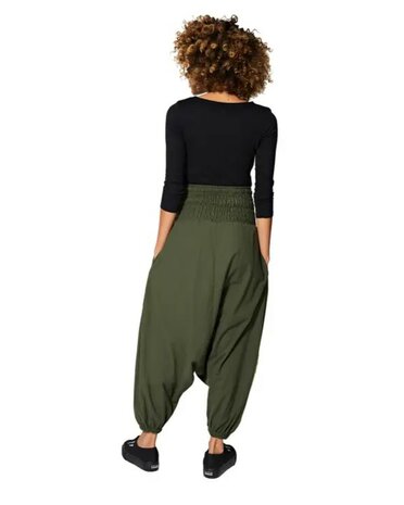 Harembroek katoen army lime