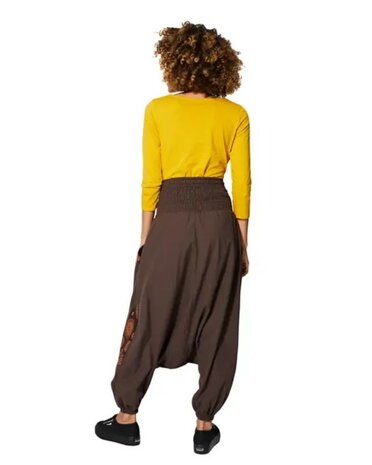 Harembroek katoen bruin