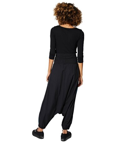 Harembroek katoen zwart blauw 