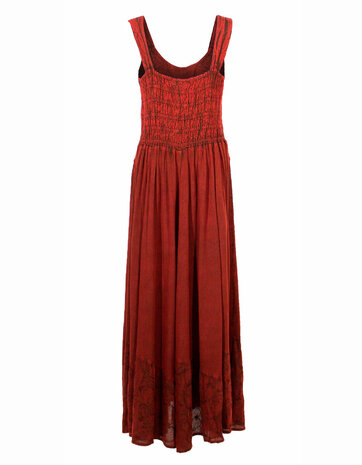 Jurk india lang blauw