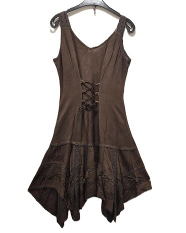 Jurk india punten kaki