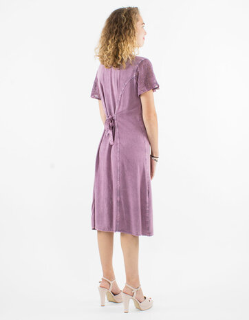 Jurk india knoopjes roze