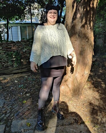 Billy trui Irma kabel - staal grijs