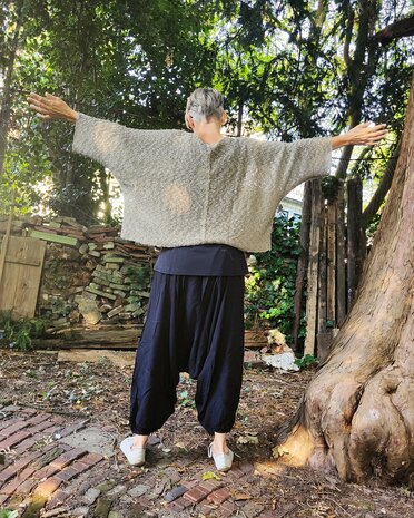 Billy trui Irma kabel - donker blauw