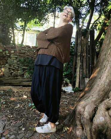 Billy trui Irma kabel - poeder roze