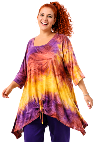 Tuniek Birgit String - Geel paars