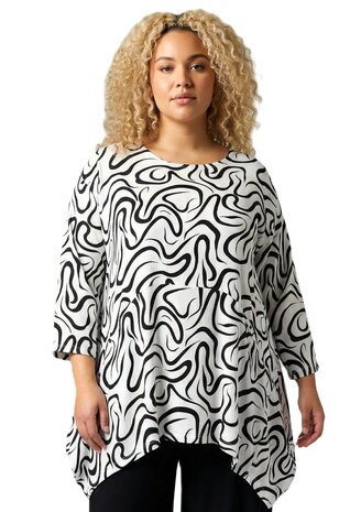 Tuniek Loes - wit zwart