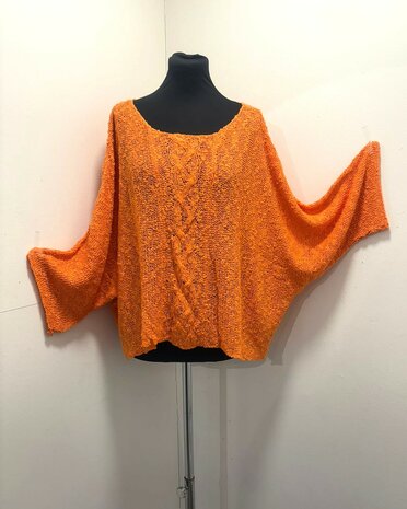 Billy trui Irma kabel - nectarine 