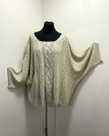 Billy trui Irma kabel - pebbels