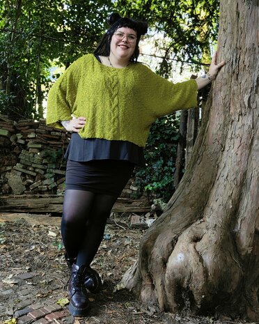 Billy trui Irma kabel - wit