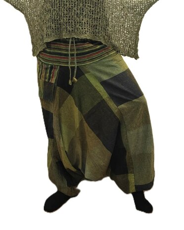 Harembroek zakje patch groen