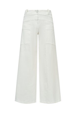 Triangle broek jeans wit