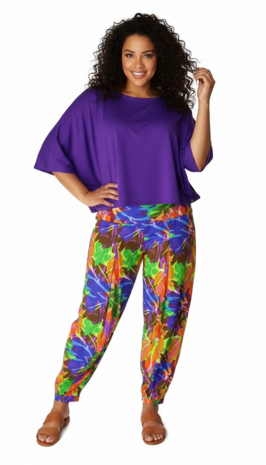 Broek Lia - bio katoen - multi