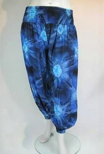 Broek Blyss L - Blauw tie dye