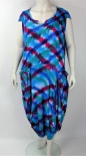 Dress Elvira XL - Blauw roze