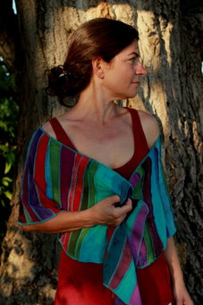 Viscose sjaal herfst kleuren - Liz Viscose sjaal herfst kleuren - Liz