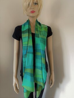 Groene viscose sjaal - Liz Groene viscose sjaal - Liz