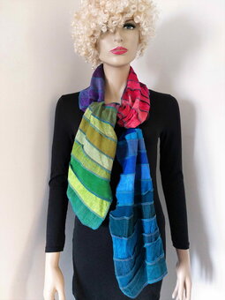 Super-rainbow zijde sjaal - Liz Super-rainbow zijde sjaal - Liz