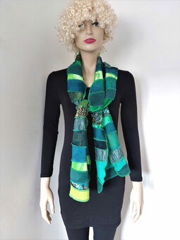 Warme sjaal - groen - Liz Warme sjaal - groen - Liz