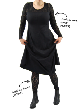 Boris jurk combi kant Boris jurk combi kant