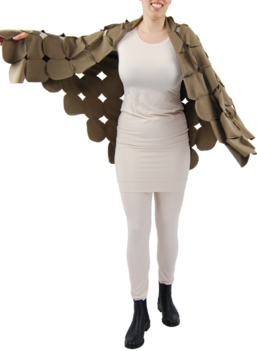 Boris cirkelponcho 'dikkere' viscose