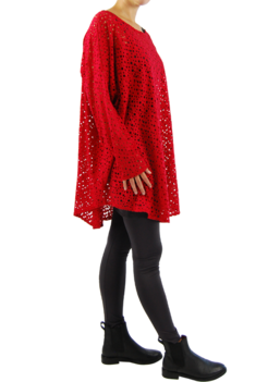 Boris wijd shirt gaatjes Boris wijd shirt gaatjes