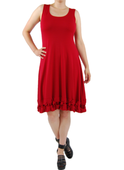 Boris jurk knoopjes z.m. 'dikkere' viscose