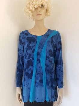 Shirt donkerblauwe druppels - Liz Shirt donkerblauwe druppels - Liz