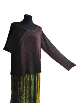 Trui Walnut Donker bruin