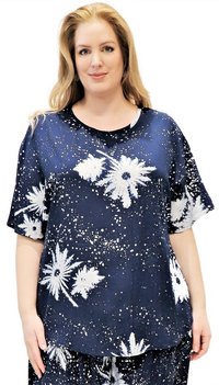 Shirt Joyce blauw wit Shirt Joyce blauw wit