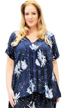 Blouse Jose blauw wit Blouse Jose blauw wit