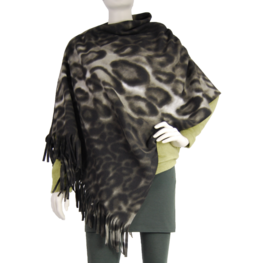 Boris omslag poncho fleece kort Boris omslag poncho fleece kort