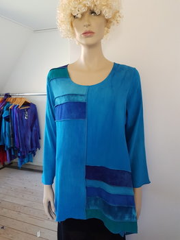 Blouse tricot turquoise - Liz Blouse tricot turquoise - Liz
