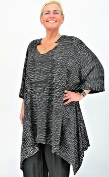 Tuniek Horizon zwart wit pegel