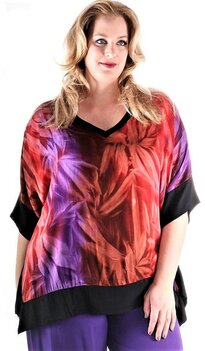 Shirt Island rood paars Shirt Island rood paars