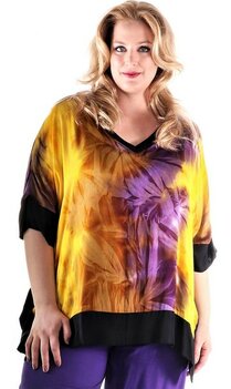 Shirt Island geel paars Shirt Island geel paars