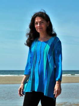 Blouse  golvende banen - Liz Blouse  golvende banen - Liz