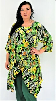 Tuniek Birgit String - Groen bloem