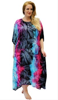 Kaftan blauw roze Kaftan blauw roze