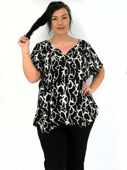 Blouse Jose zwart wit-2