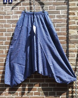 Harembroek paars streep