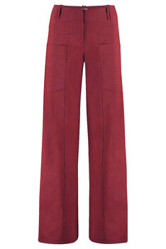 Triangle broek viscose stretch rood