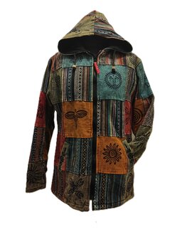 Vest katoen gevoerd - patch multi Vest katoen gevoerd - patch multi