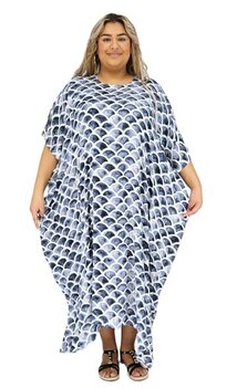 Kaftan wit grijs Kaftan wit grijs