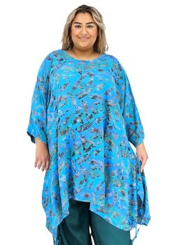 Tuniek Ebony - turquoise grijs