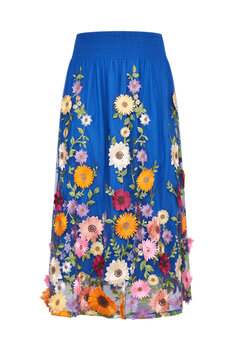 Rok lochy bloem kobalt