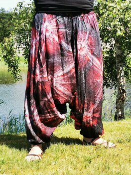 Harembroek Casablanca - rood zwart