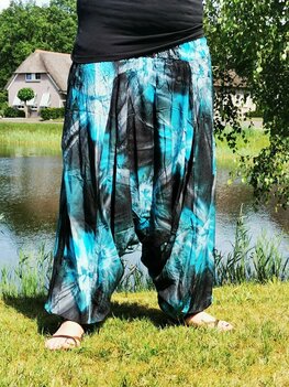 Harembroek Casablanca - petrol zwart