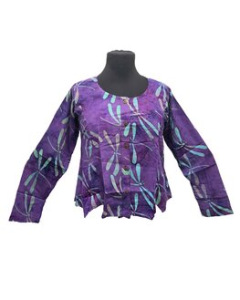 Blouse Jipsy batik paars