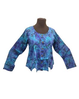 Blouse Jipsy batik blauw